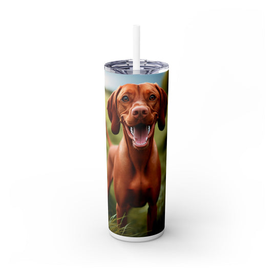 Hungarian Vizsla Tumbler with Straw, 20oz