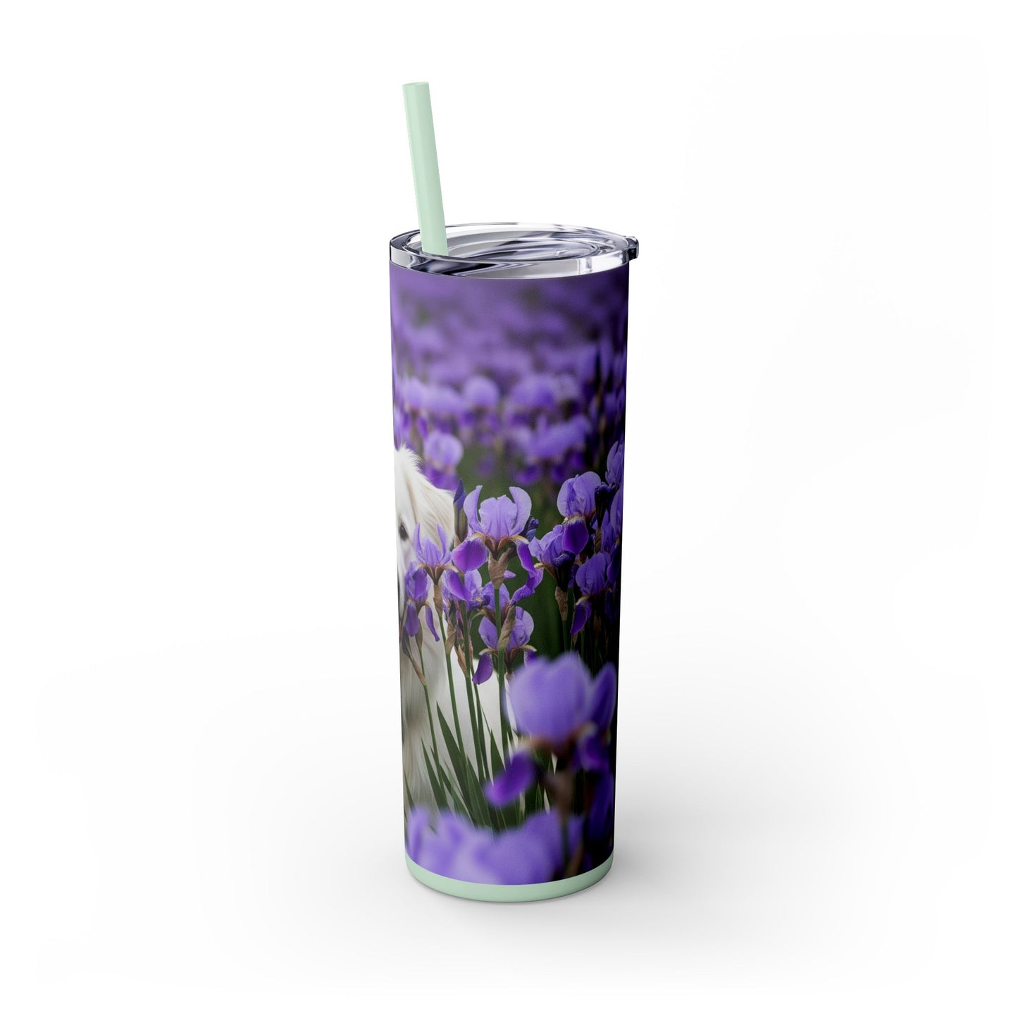 Skinny Tumbler with Straw – 20 oz Stainless Steel Cup