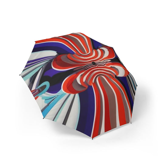 Optical Illusion Semi-Automatic Foldable Umbrella