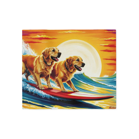 Surf Dogs Sweatshirt Blanket