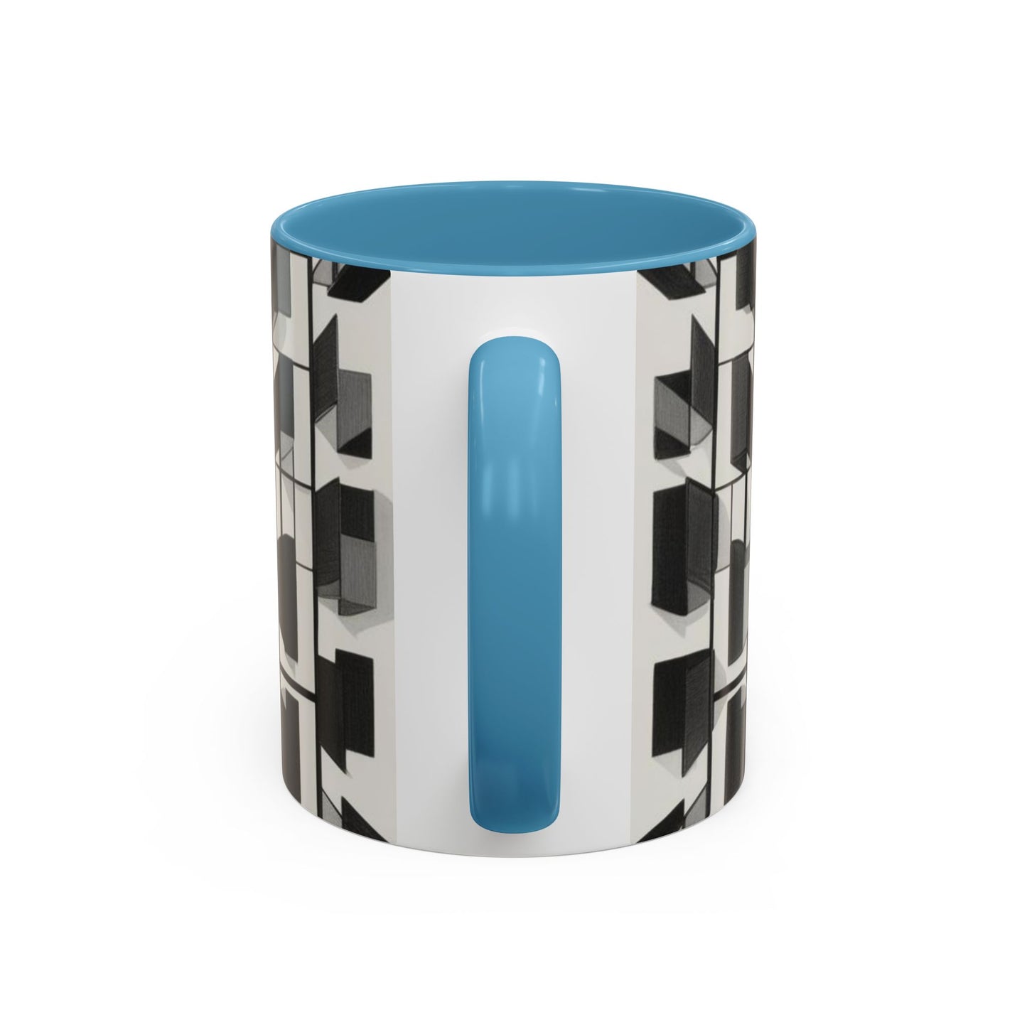 Optical Illusion Accent Mug – Ceramic Coffee Cup