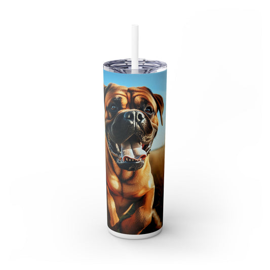 Bullmastiff Tumbler with Straw, 20oz