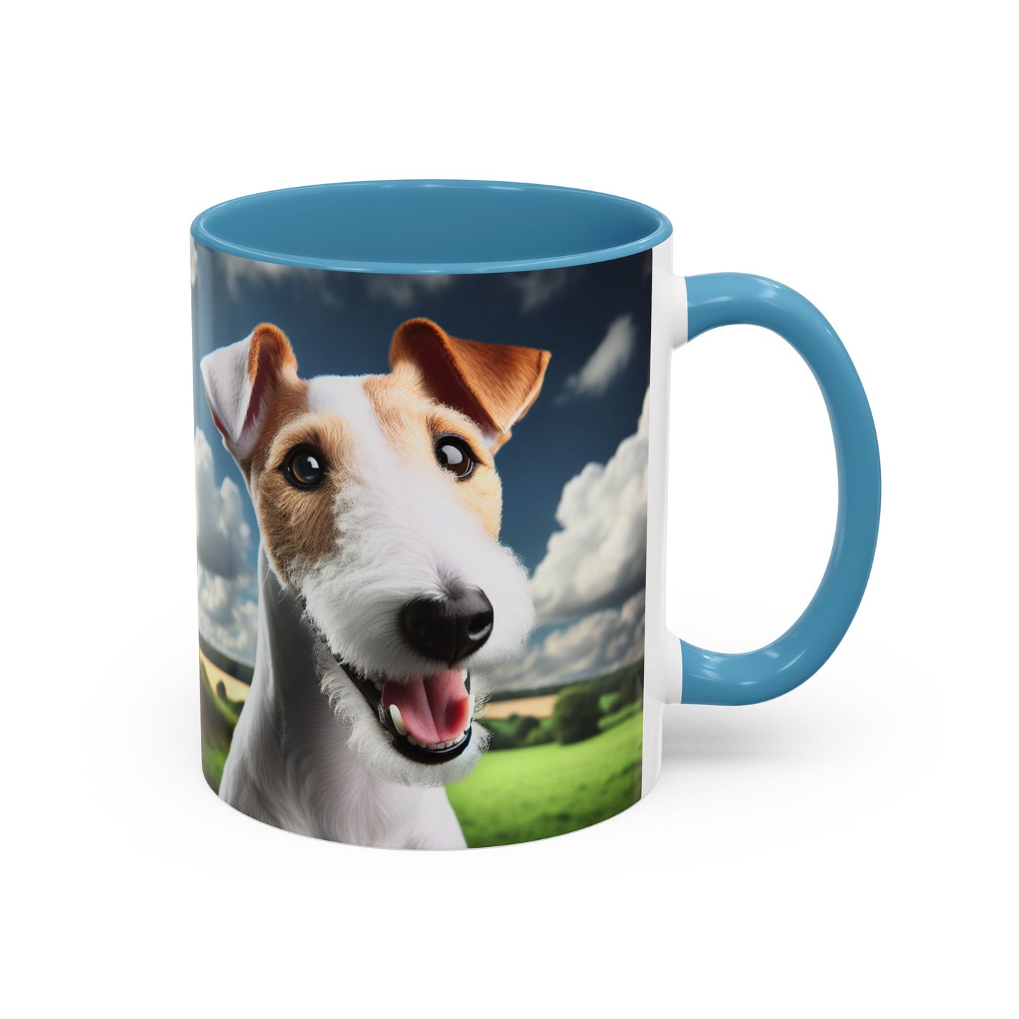 Taza de café con diseño de Fox Terrier de pelo liso: el regalo perfecto para los amantes de los perros.