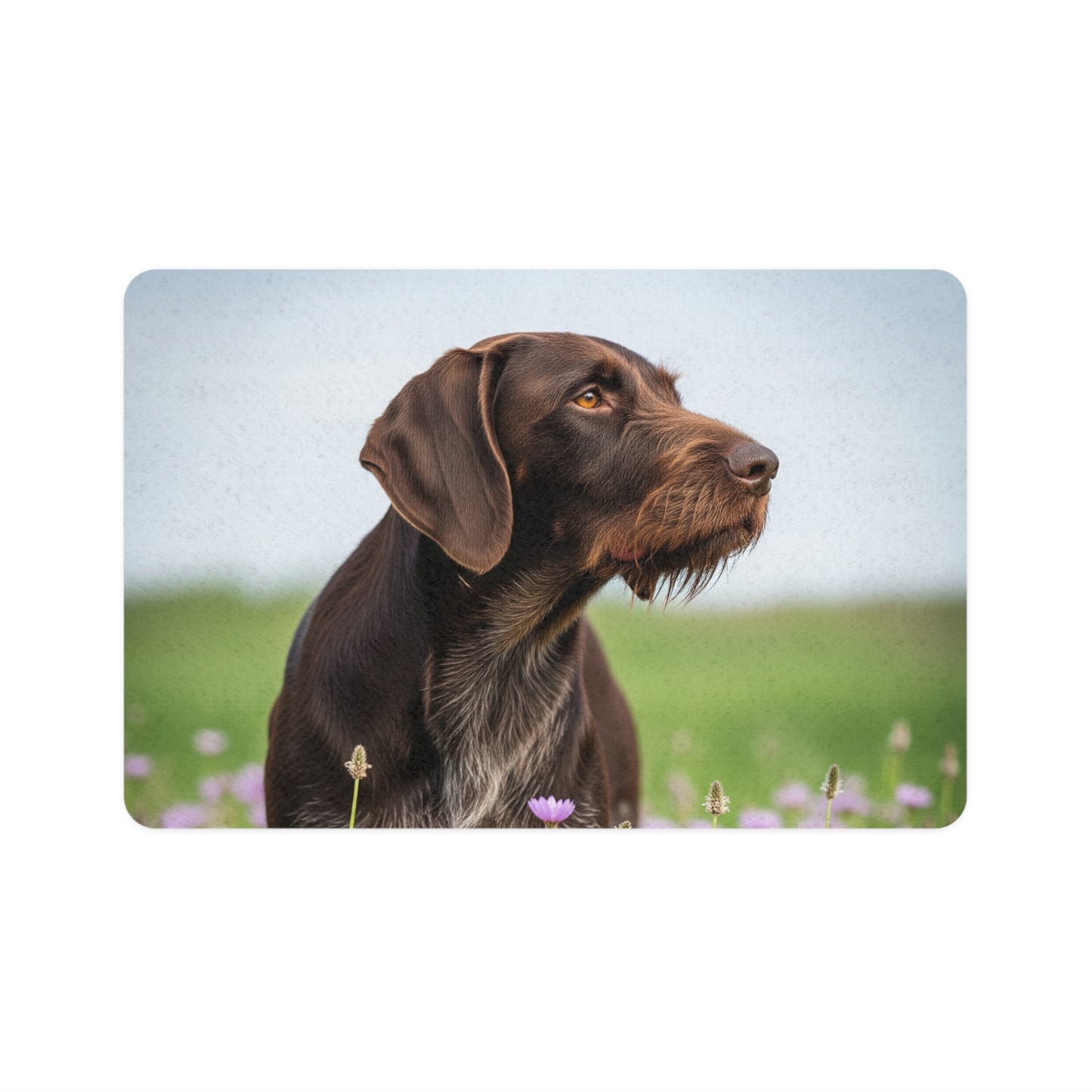 Pet Food Mat (12x18) - German Wirehaired Pointer