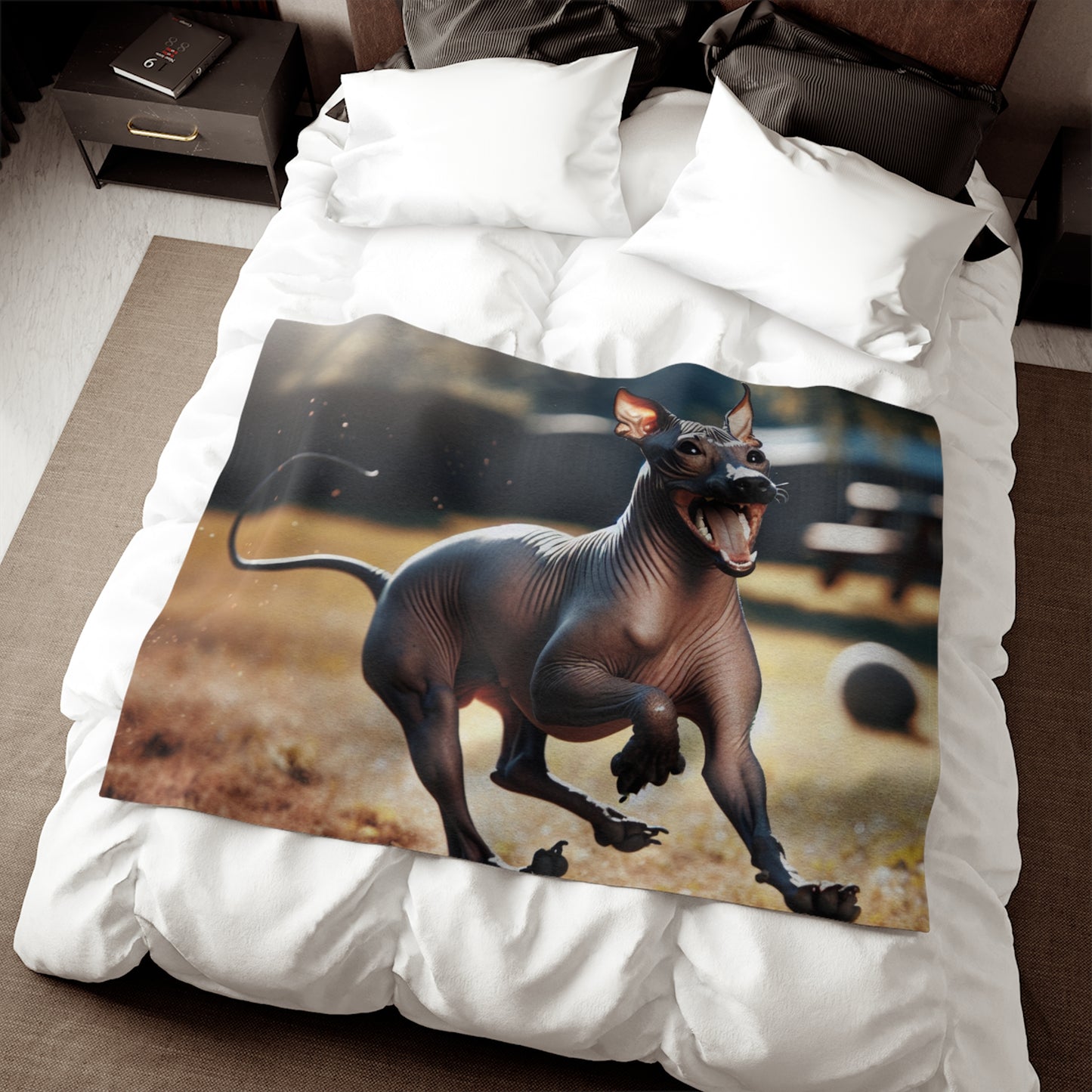 American Hairless Terrier Sweatshirt Blanket