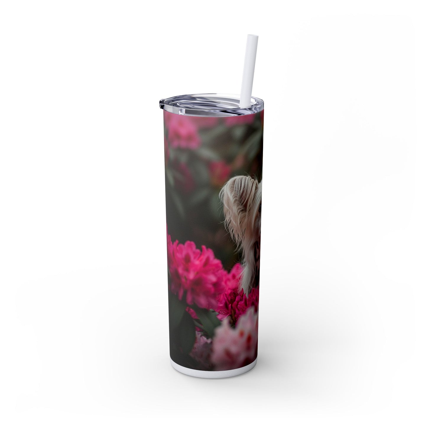 Skinny Tumbler with Straw – 20 oz Stainless Steel Cup