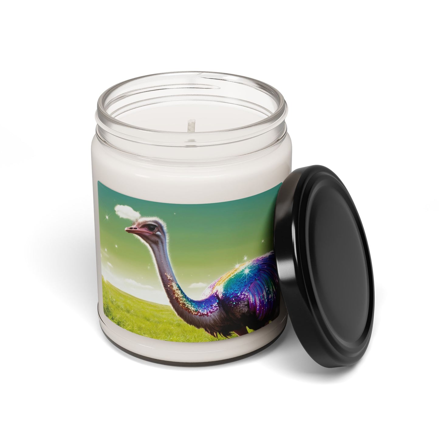 Rainbow Ostrich- Scented Soy Candle, 9oz