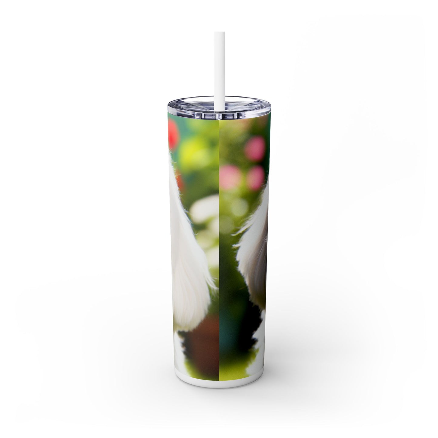 Skinny Tumbler with Straw – 20 oz Stainless Steel Cup