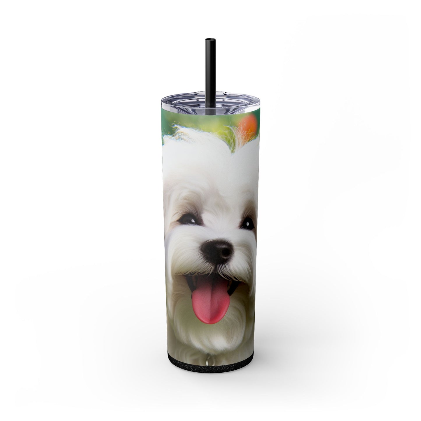 Skinny Tumbler with Straw – 20 oz Stainless Steel Cup