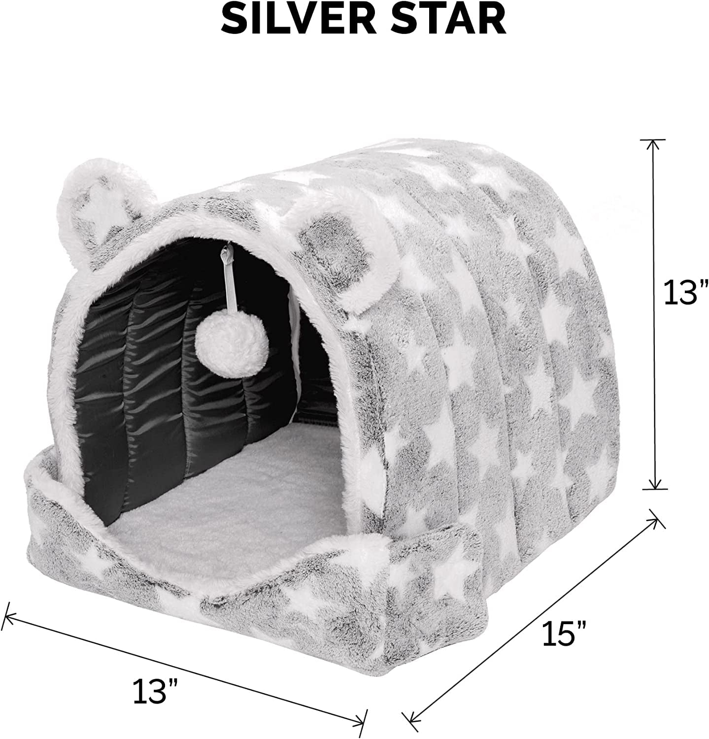 Cueva lavable para gatos de interior y perros pequeños