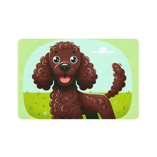 Pet Food Mat (12x18) - Irish Water Spaniel