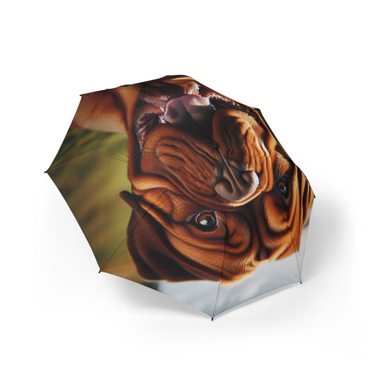 Dogue de Bordeaux Semi-Automatic Foldable Umbrella