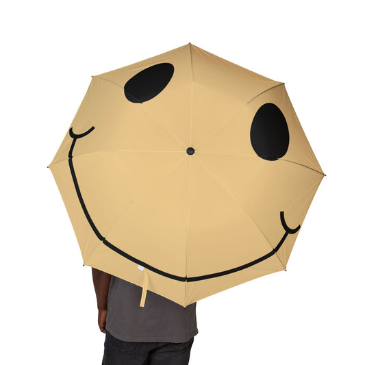 Smiley Face Semi-Automatic Foldable Umbrella