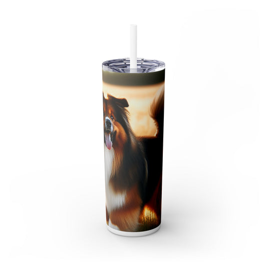 Bohemian Shepherd Tumbler with Straw, 20oz