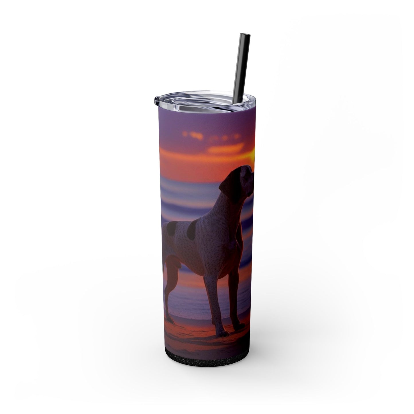 German Shorthaired Pointer Love Skinny Tumbler with Straw, 20oz