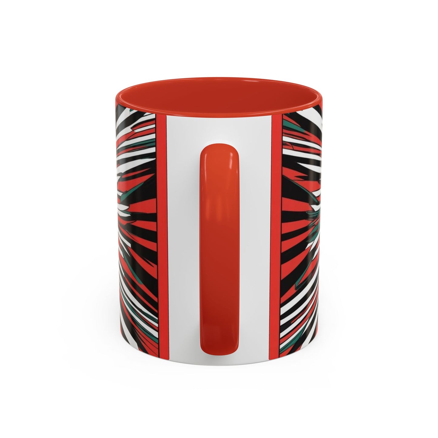 Optical Illusion Accent Mug – Ceramic Coffee Cup