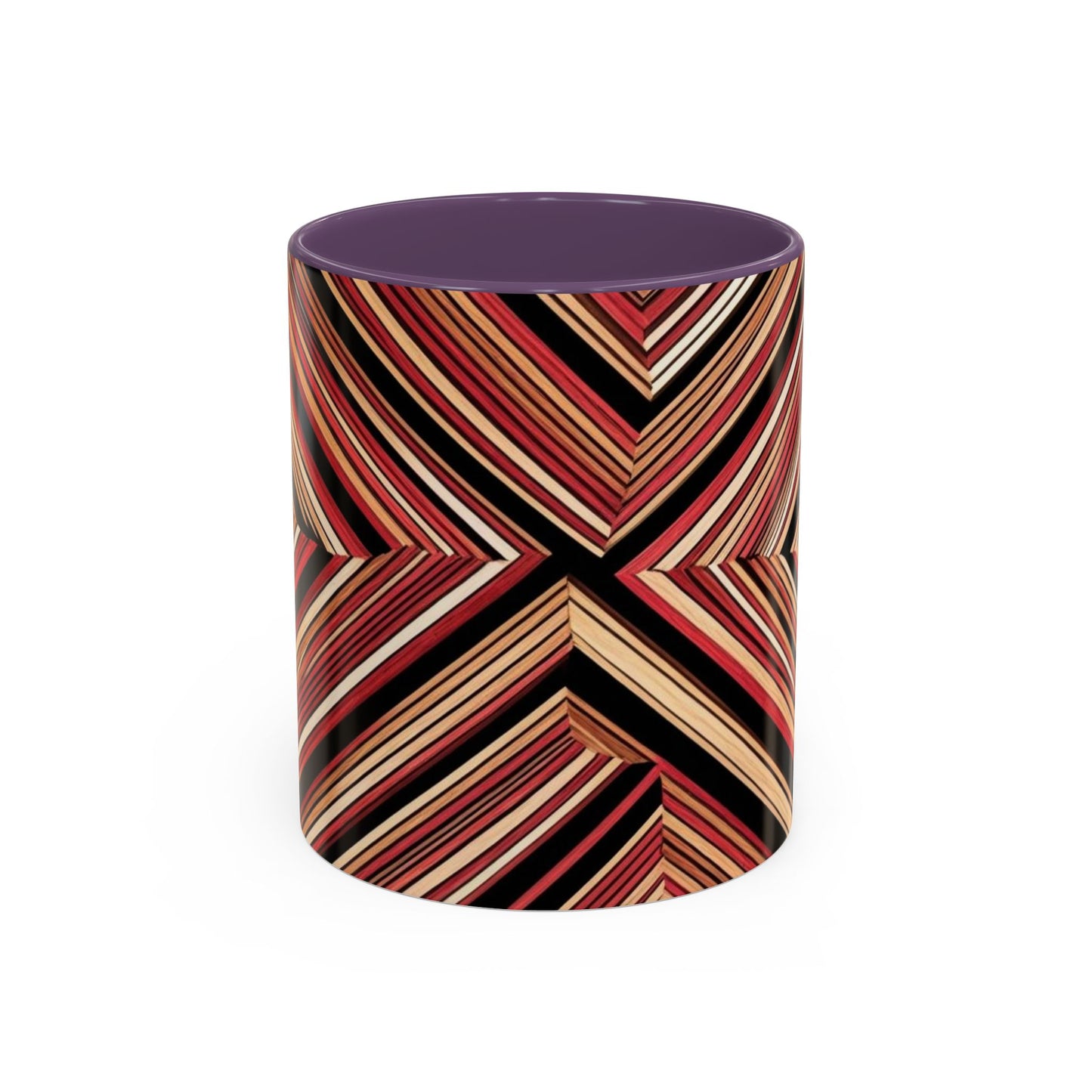 Optical Illusion Accent Mug – Ceramic Coffee Cup