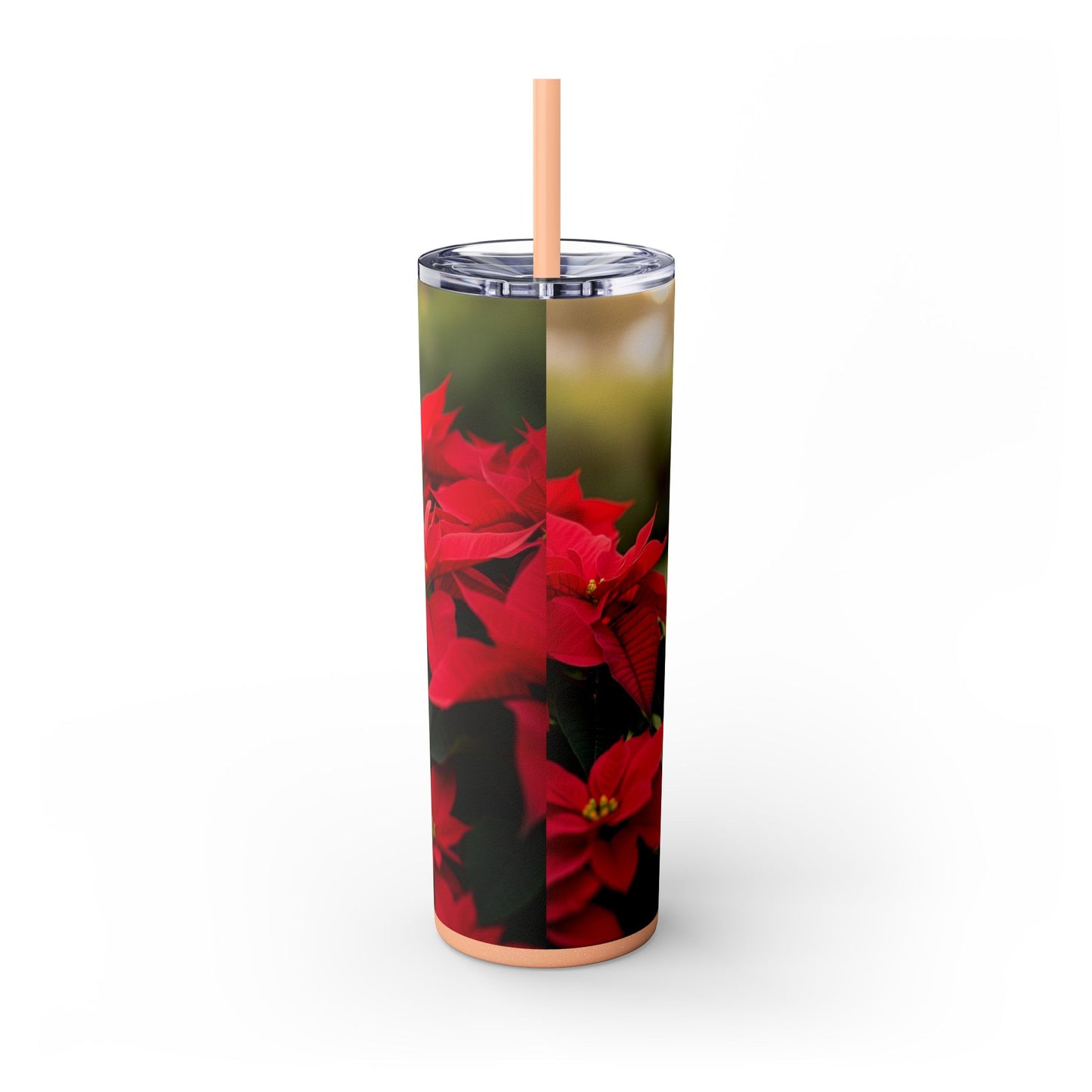 Skinny Tumbler with Straw – 20 oz Stainless Steel Cup