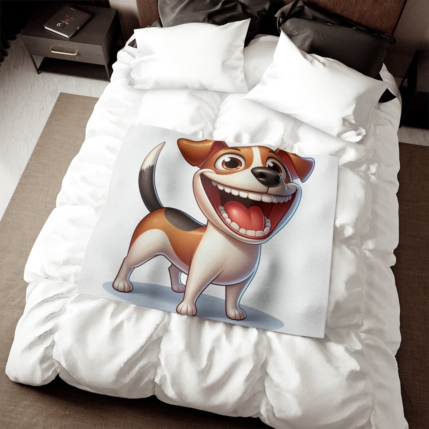 Teddy Roosevelt Terrier Sweatshirt Blanket