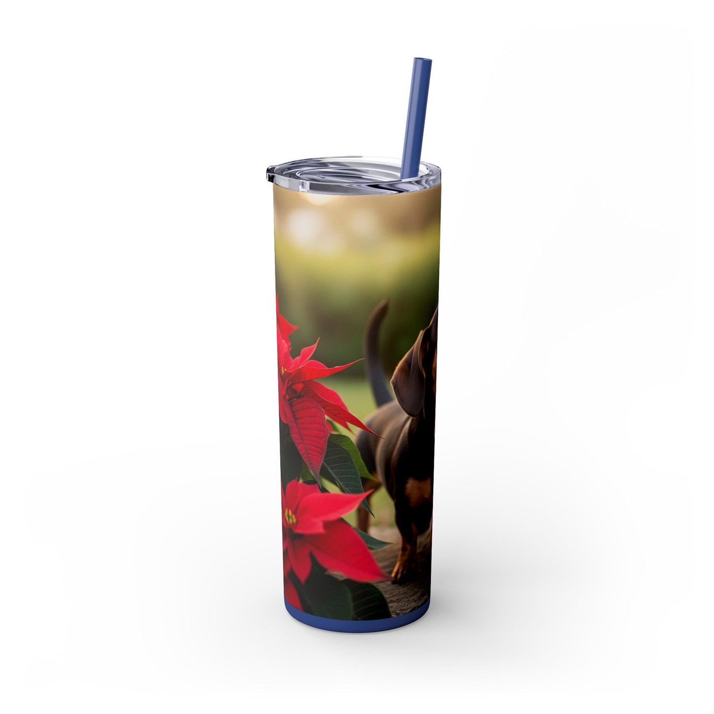 Skinny Tumbler with Straw – 20 oz Stainless Steel Cup