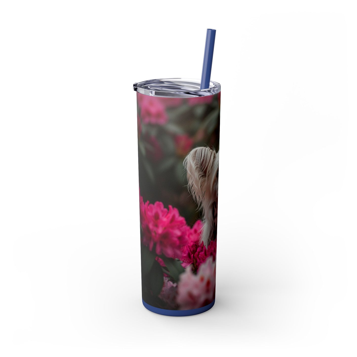Skinny Tumbler with Straw – 20 oz Stainless Steel Cup