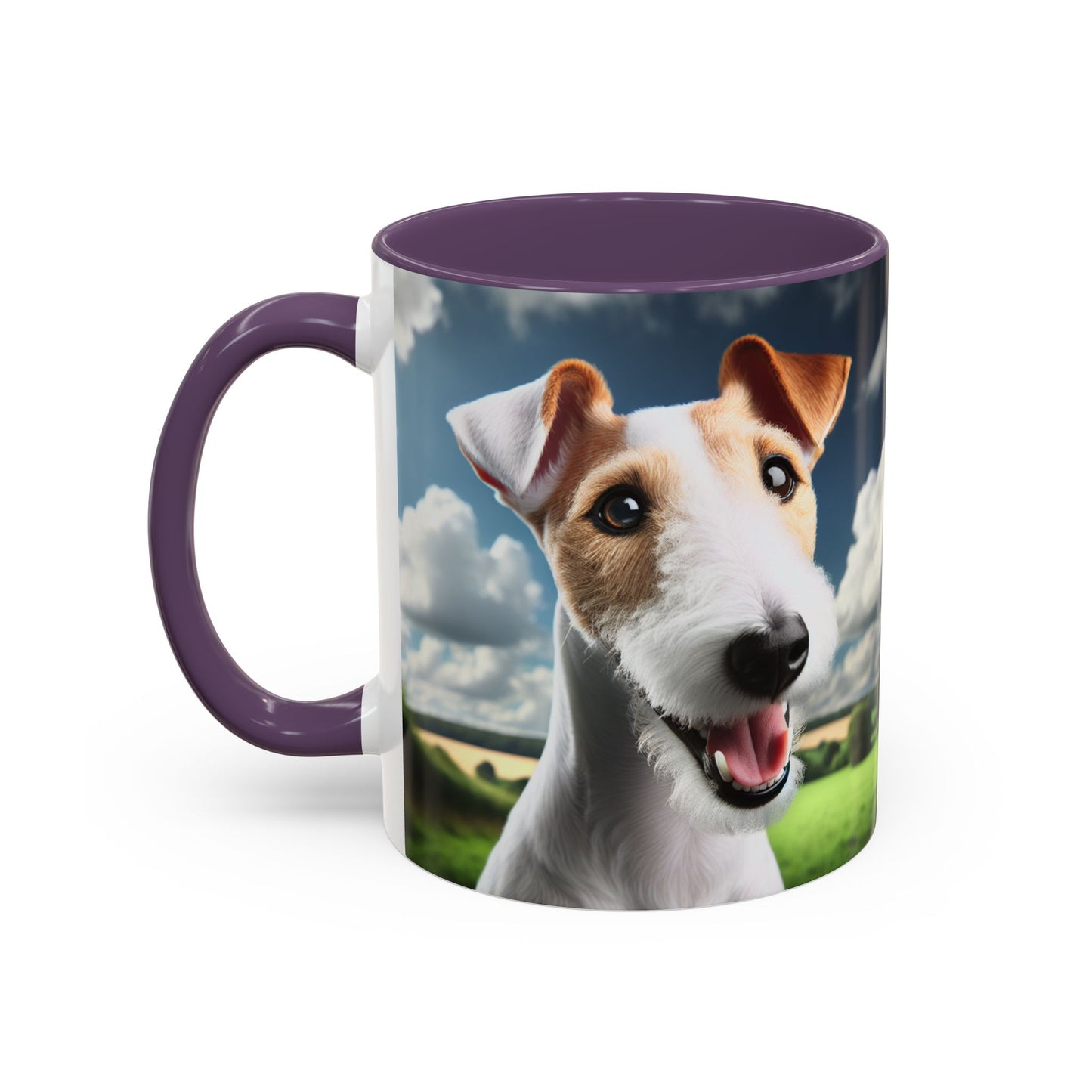 Taza de café con diseño de Fox Terrier de pelo liso: el regalo perfecto para los amantes de los perros.