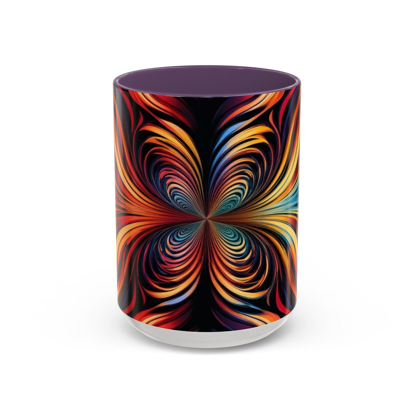 Optical Illusion Accent Mug – Ceramic Coffee Cup