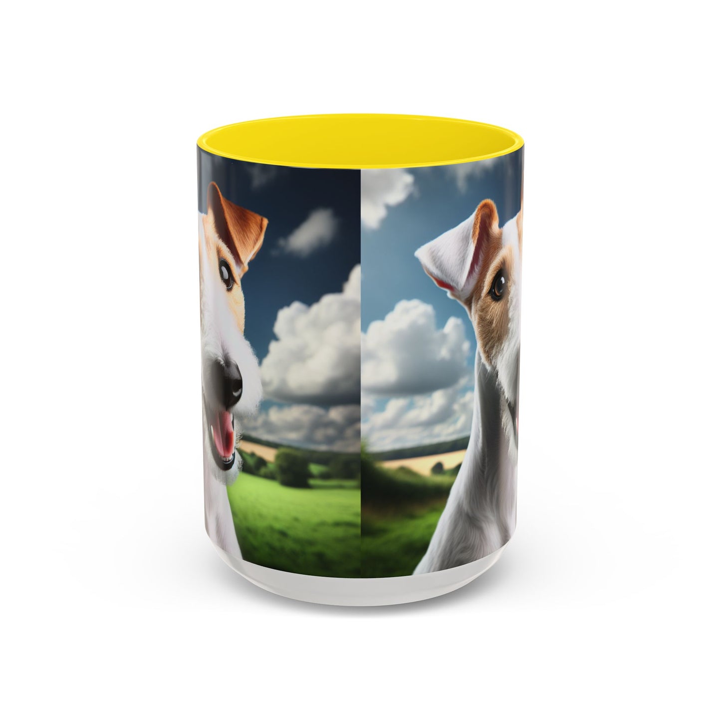 Taza de café con diseño de Fox Terrier de pelo liso: el regalo perfecto para los amantes de los perros.
