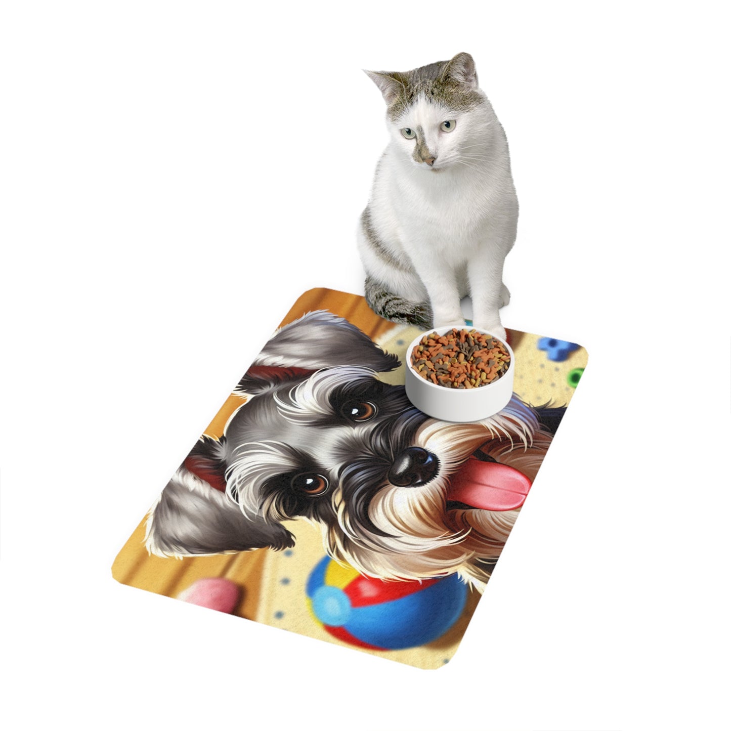 Pet Food Mat (12x18) - Miniature Schnauzer