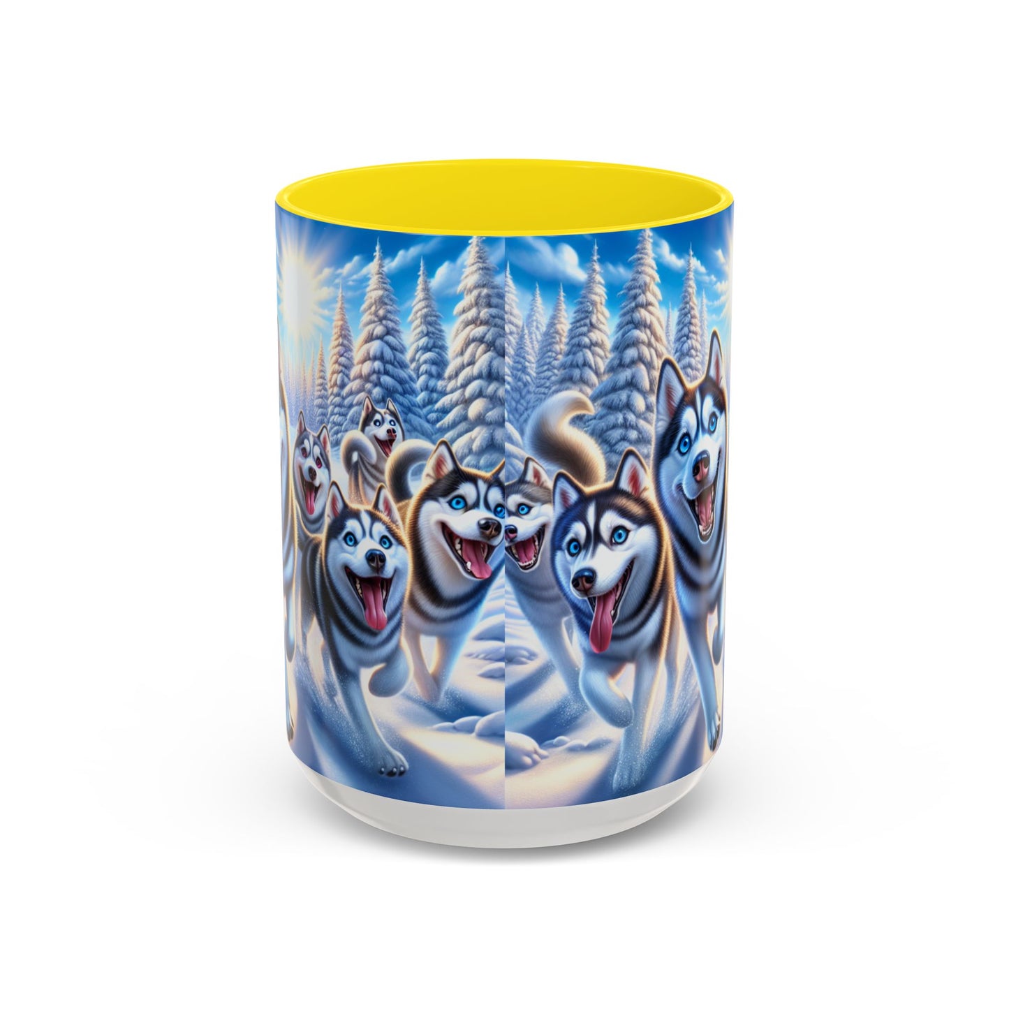 Siberian Husky Accent Coffee Mug - Perfect Gift for Dog Lovers