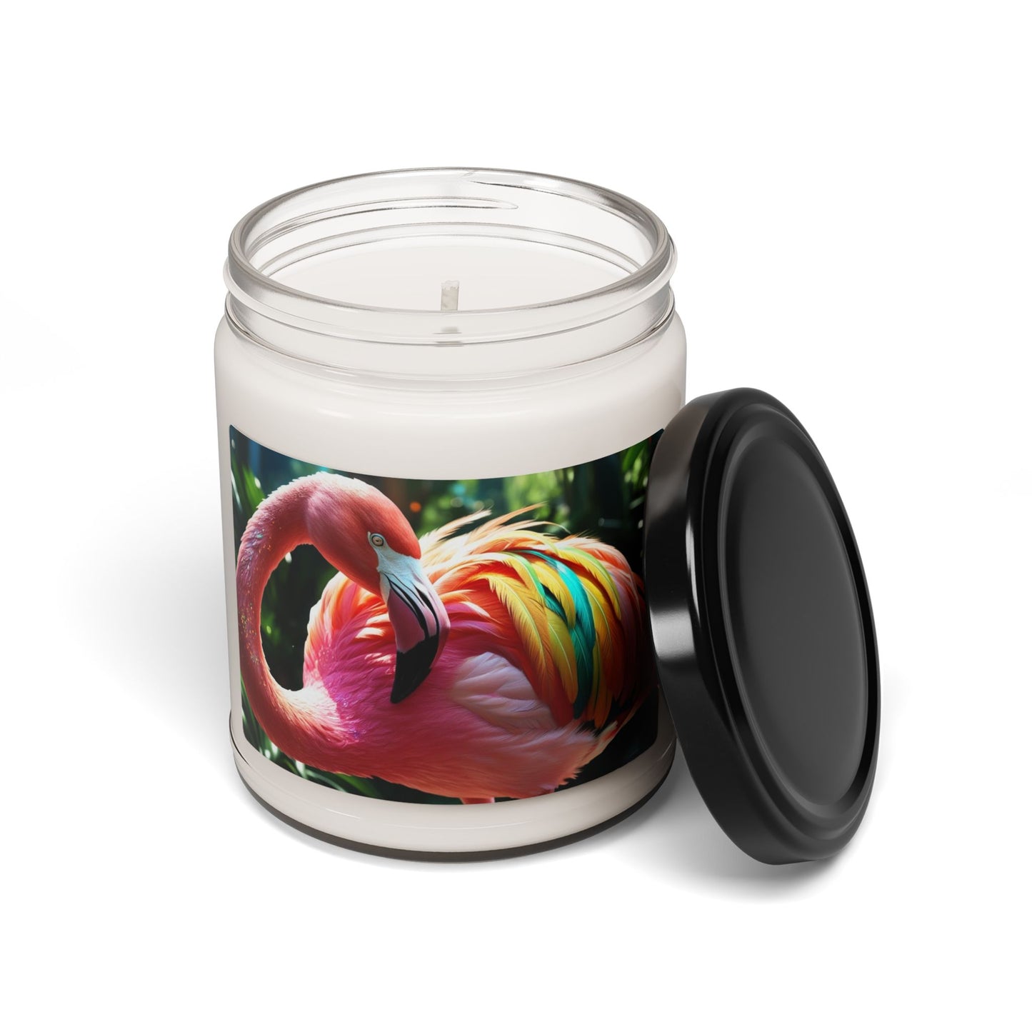 Rainbow Flamingo- Scented Soy Candle, 9oz