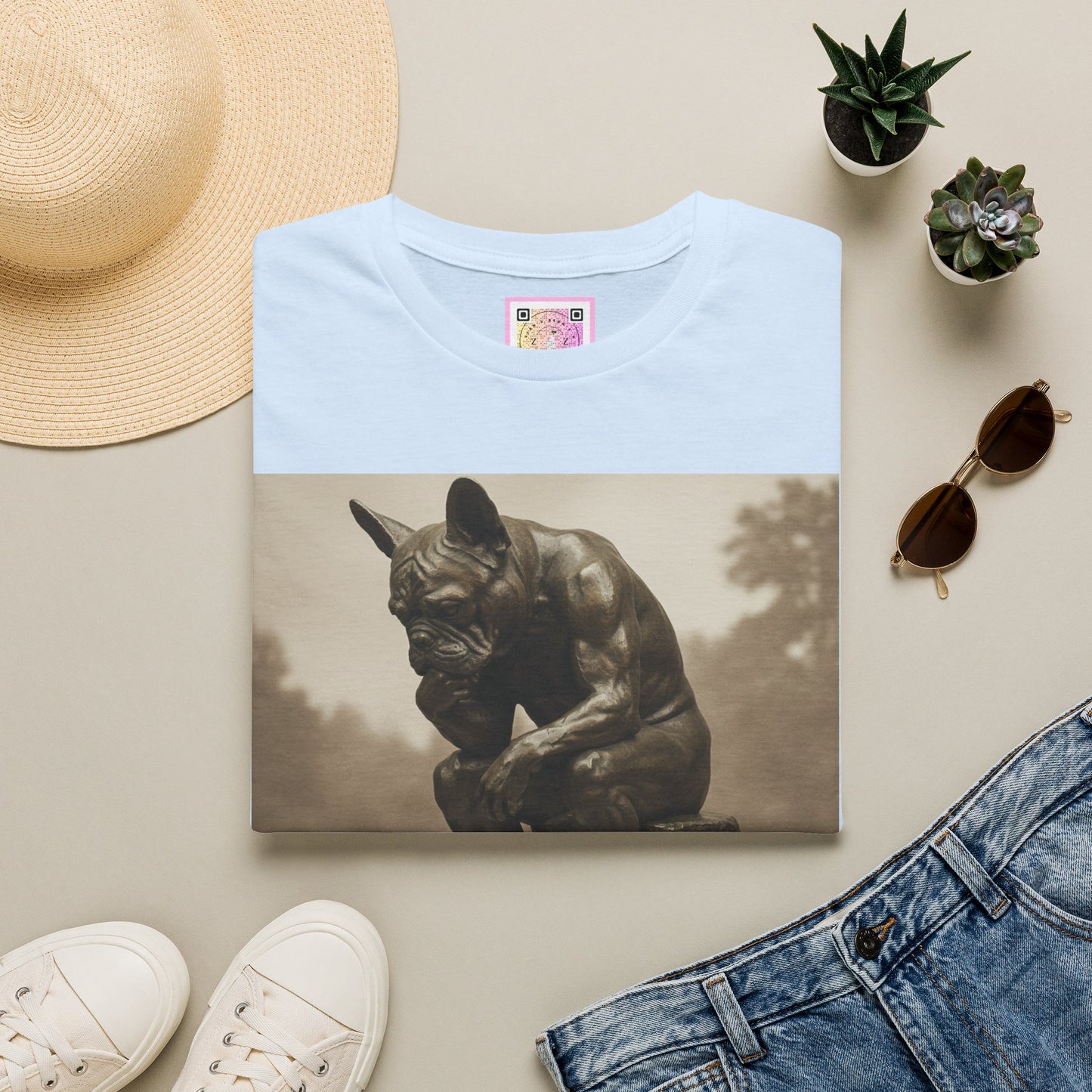 Canine Canvas Collection: Rodin Homage Tee Shirt