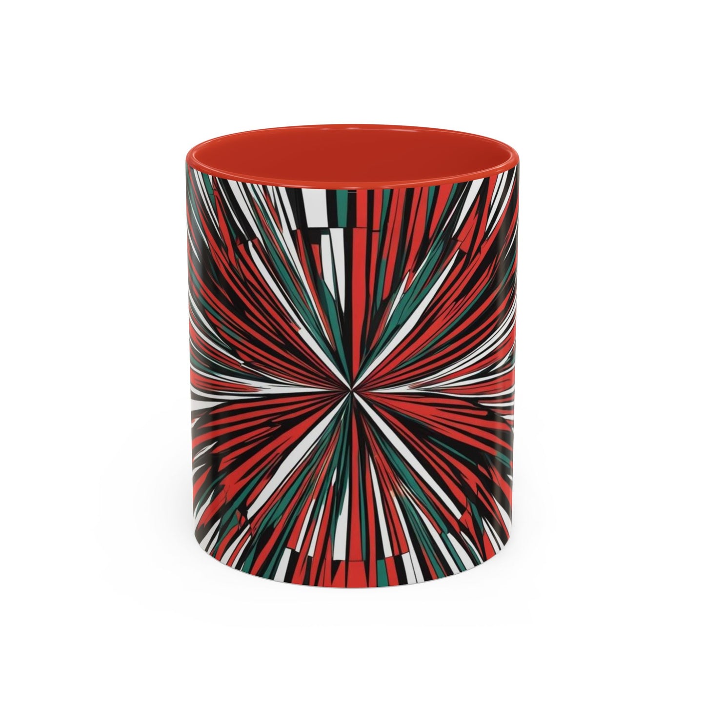 Optical Illusion Accent Mug – Ceramic Coffee Cup