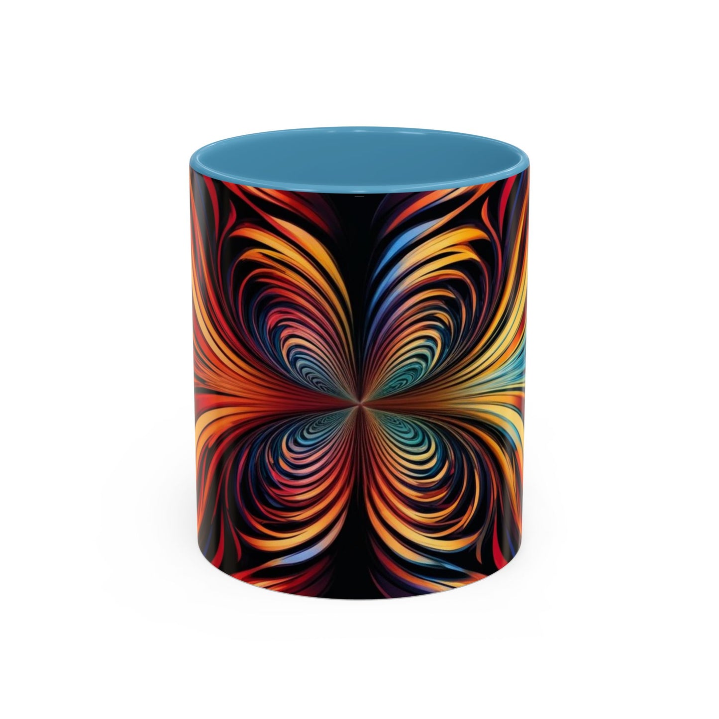 Optical Illusion Accent Mug – Ceramic Coffee Cup