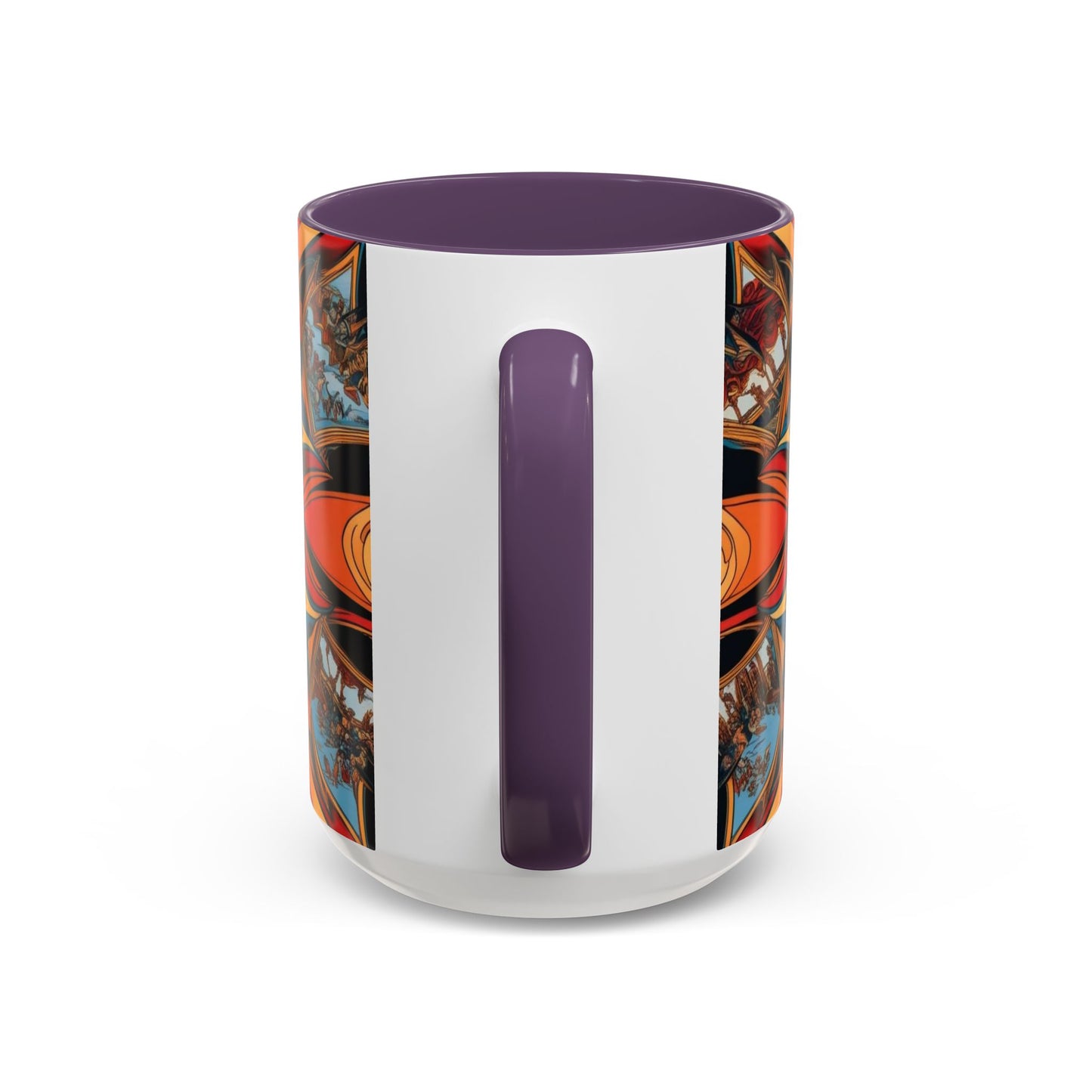 Optical Illusion Accent Mug – Ceramic Coffee Cup