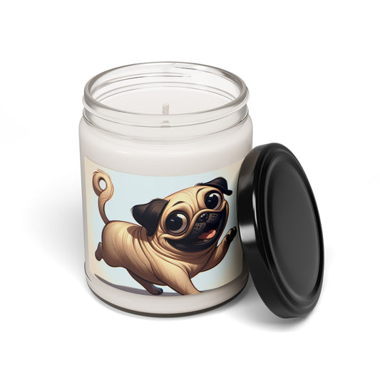 Pug- Scented Soy Candle, 9oz