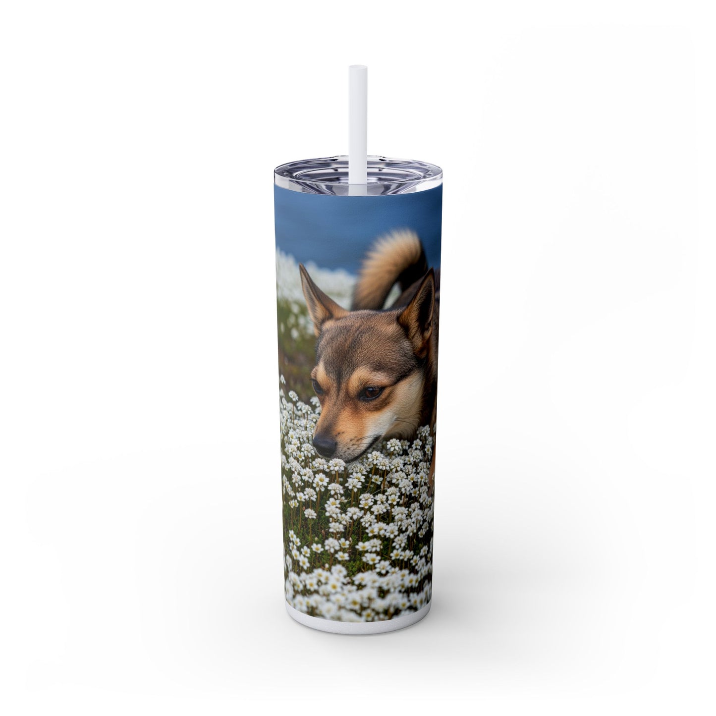 Norwegian Lundehund Tumbler with Straw, 20oz