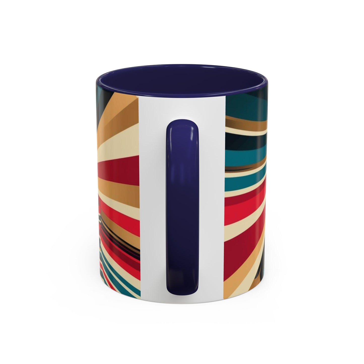 Optical Illusion Accent Mug – Ceramic Coffee Cup