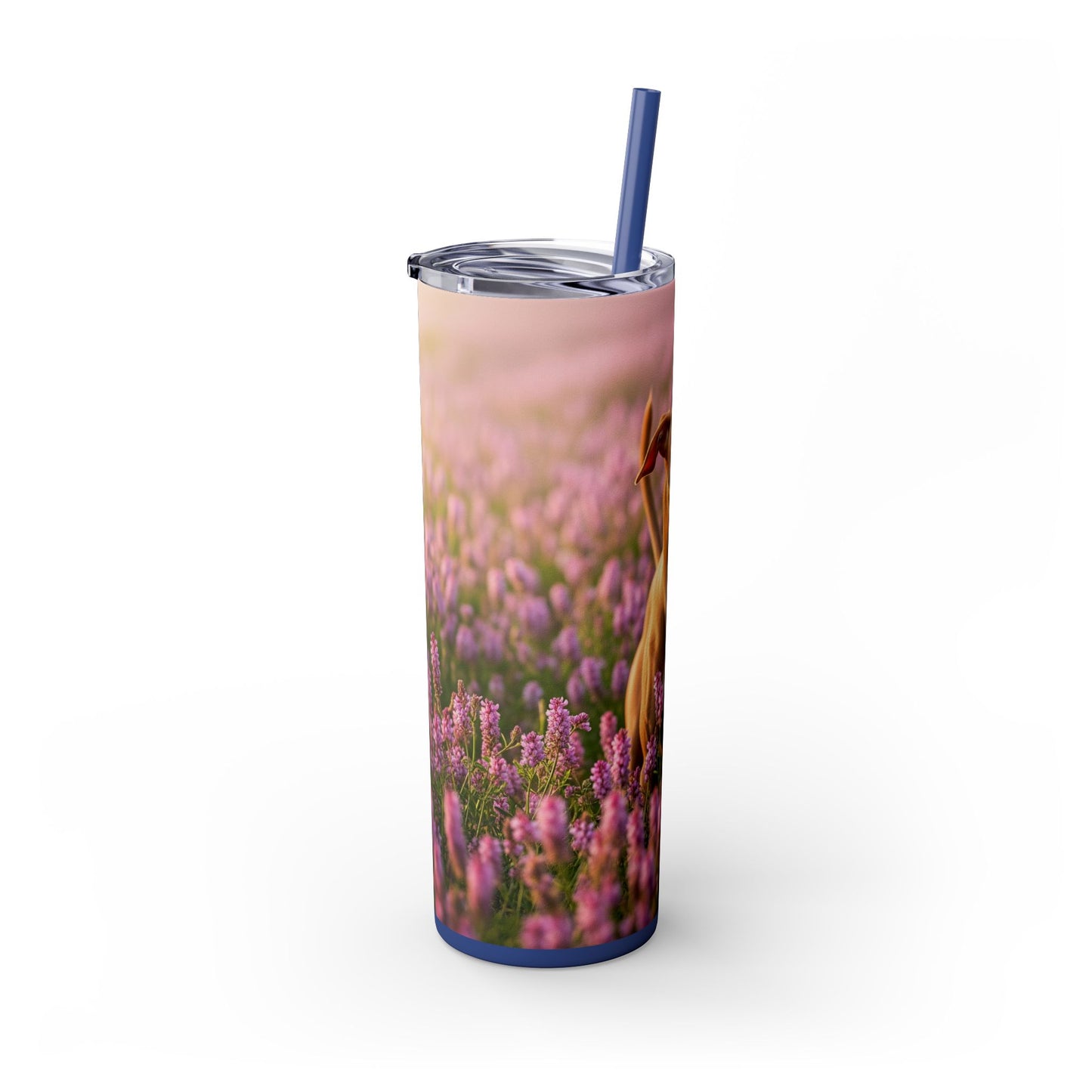 Skinny Tumbler with Straw – 20 oz Stainless Steel Cup
