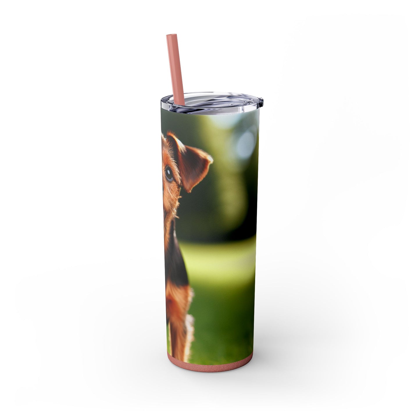 Deutscher Jagdterrier Vaso con pajita, 20 oz
