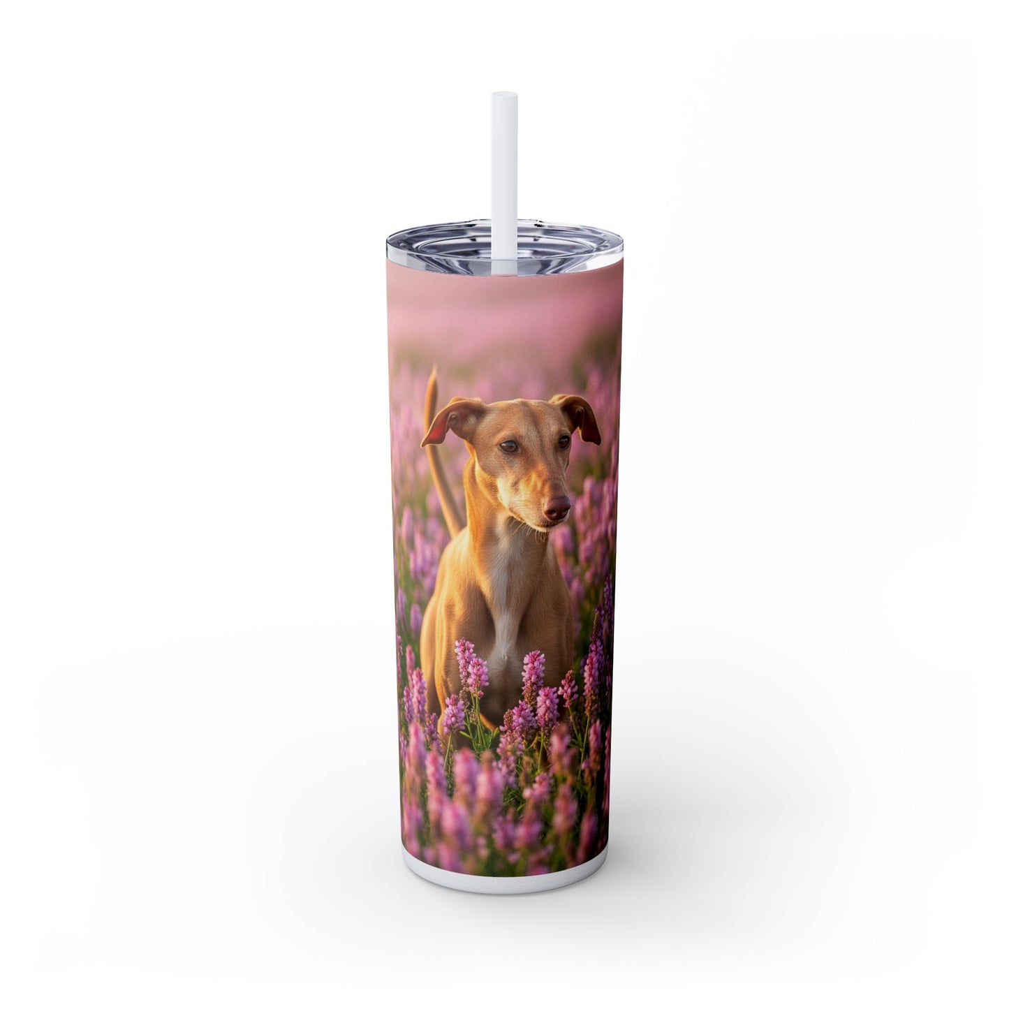 Skinny Tumbler with Straw – 20 oz Stainless Steel Cup