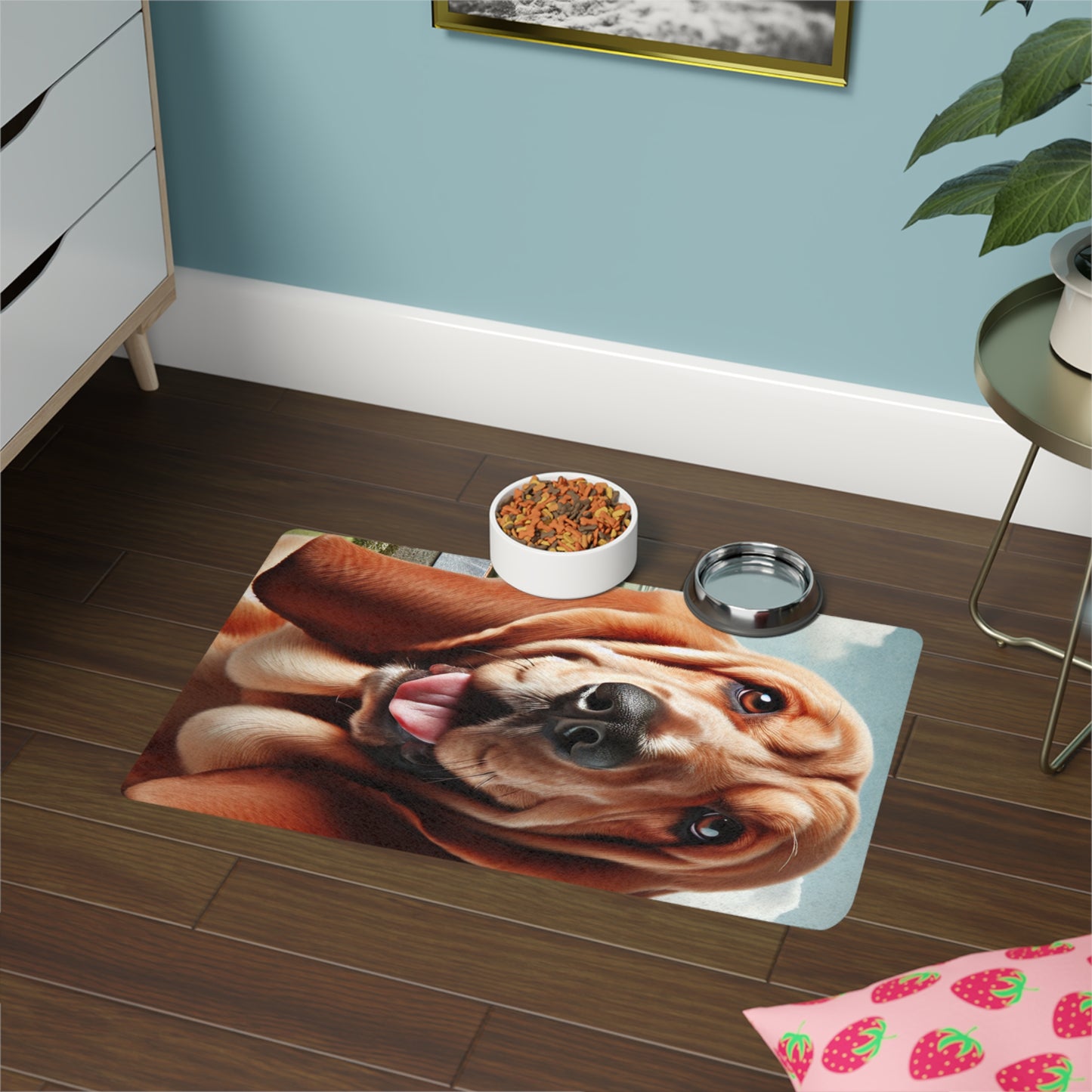 Pet Food Mat (12x18) - Basset Fauve de Bretagne (Vertical)