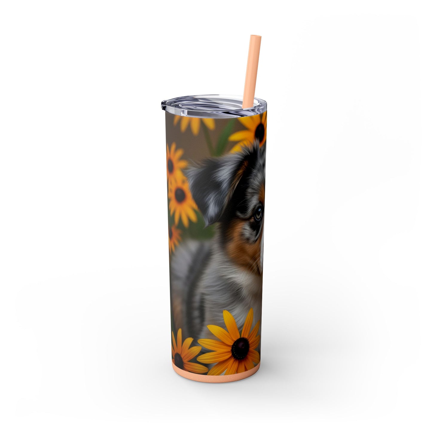 Miniature American Shepherd Tumbler with Straw, 20oz