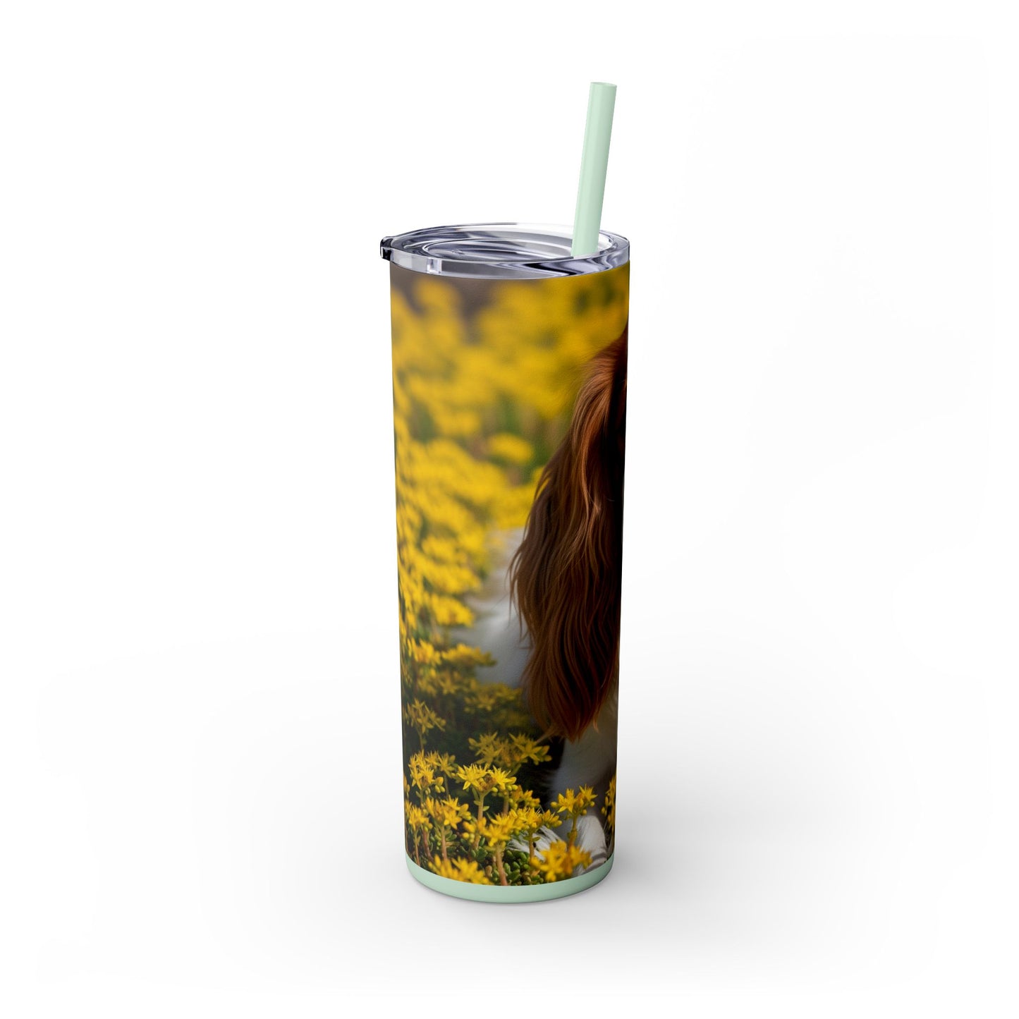 Skinny Tumbler with Straw – 20 oz Stainless Steel Cup