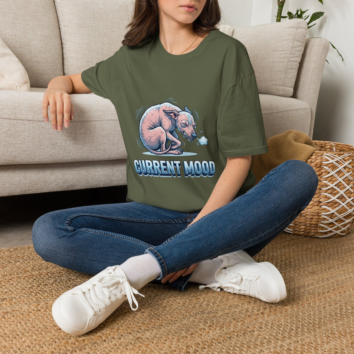 American Hairless Terrier Current Mood Tee Shirt