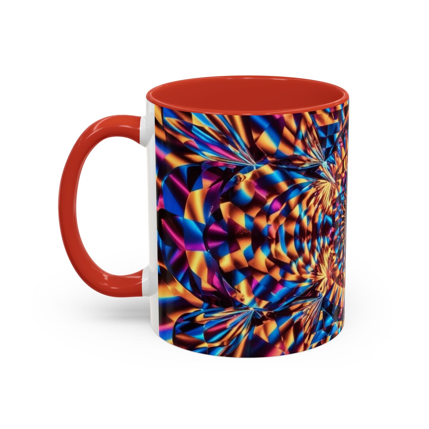 Optical Illusion Accent Mug – Ceramic Coffee Cup