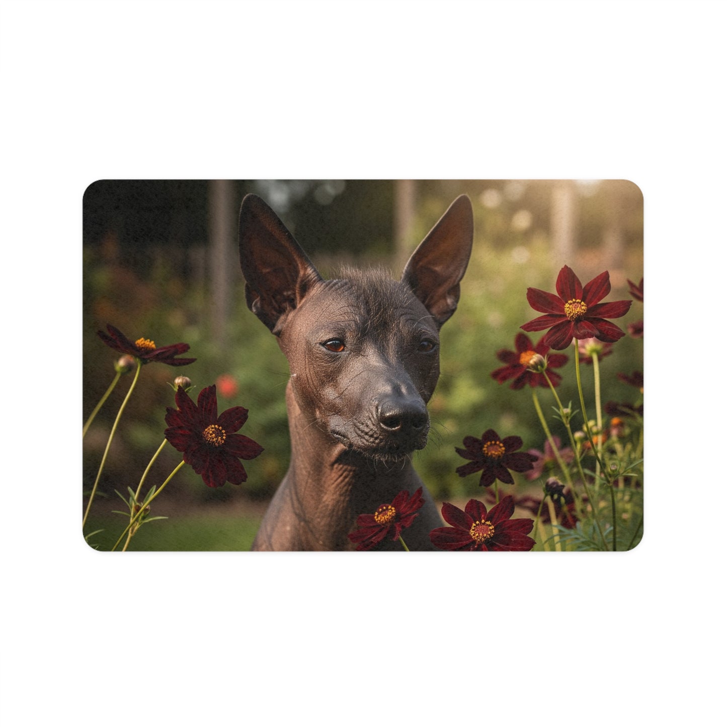Pet Food Mat (12x18) - Xoloitzcuintli