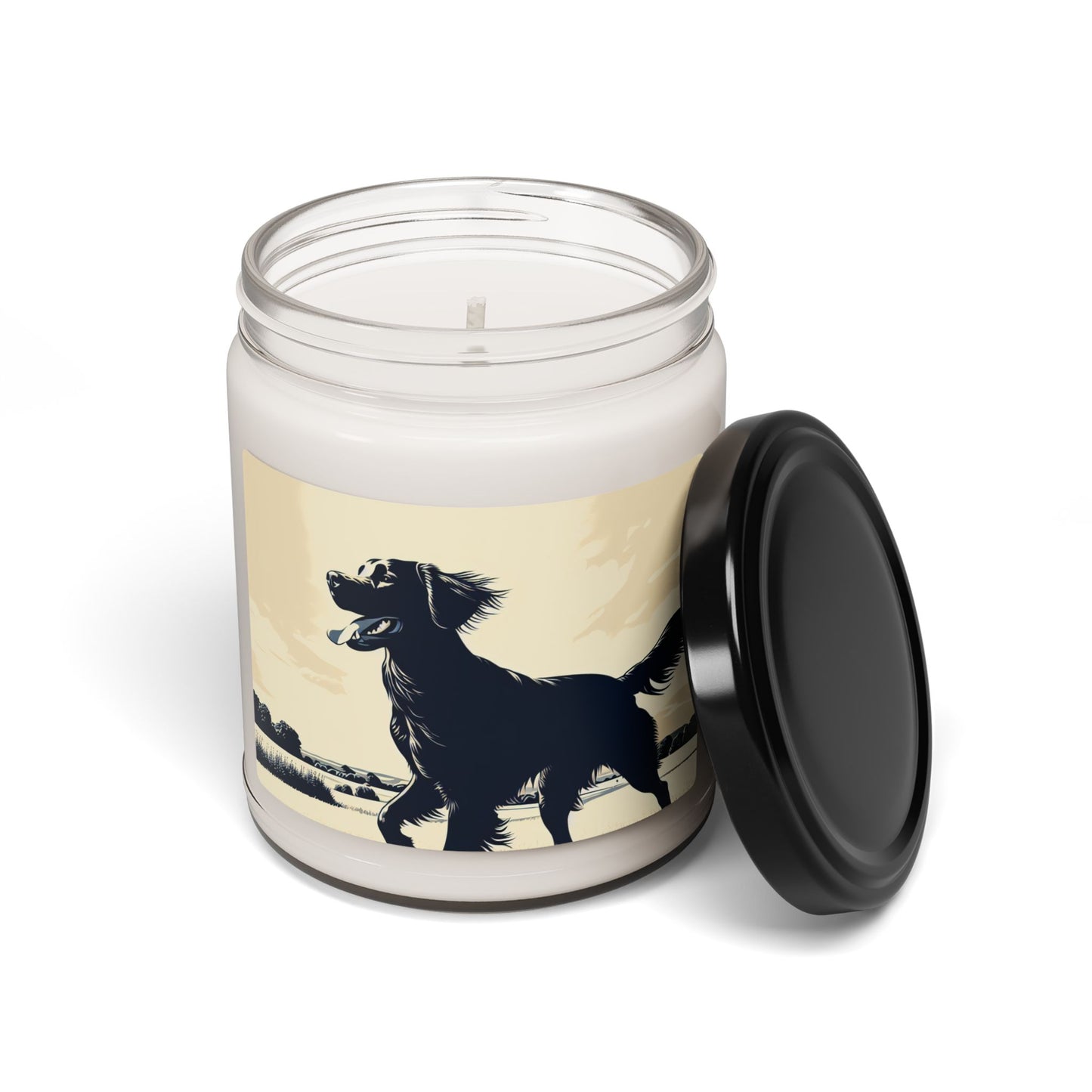 Flat Coated Retriever- Scented Soy Candle, 9oz