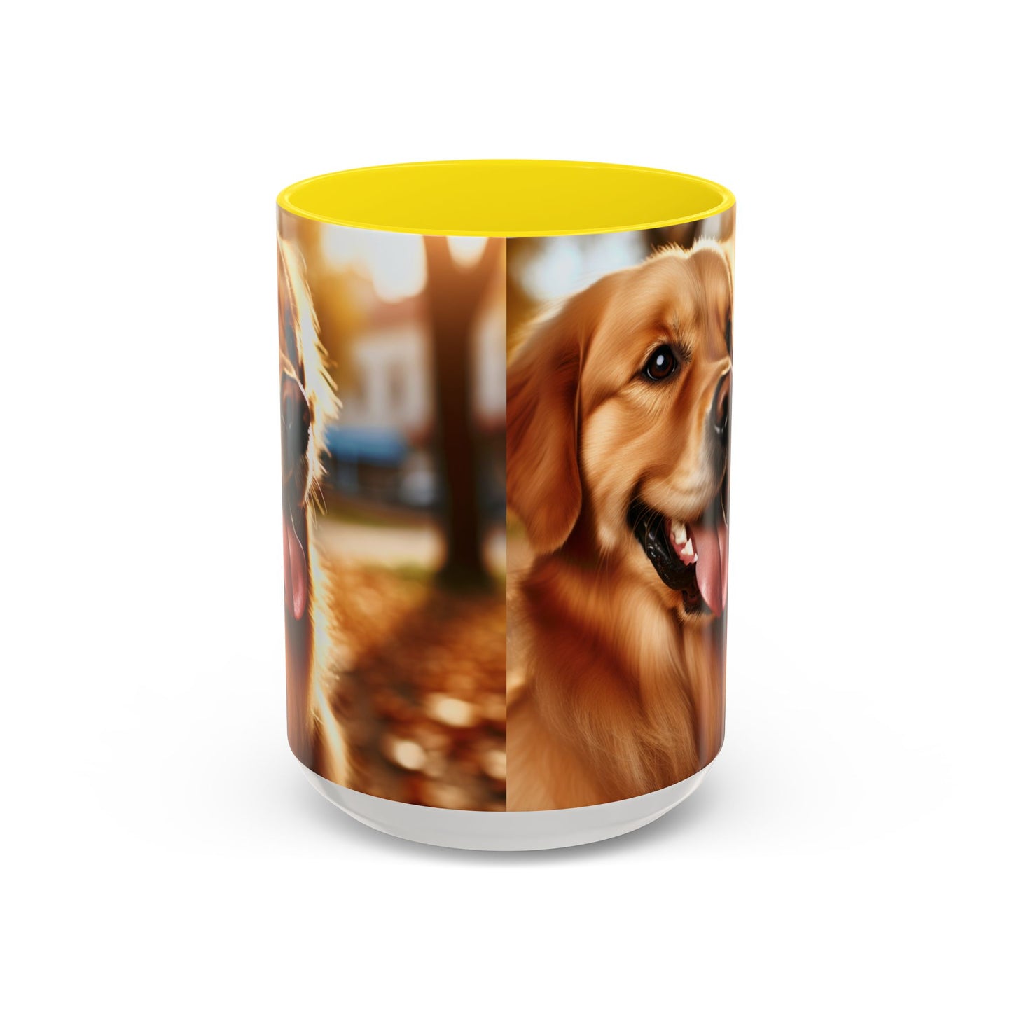 Golden Retriever Accent Coffee Mug - Perfect Gift for Dog Lovers