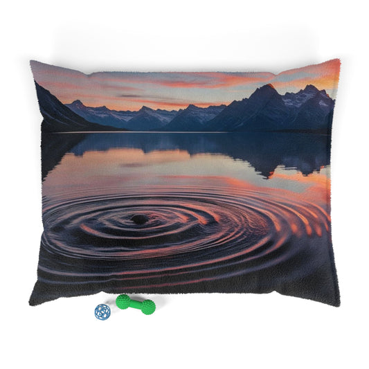 Ripple in a Mountain Lake Pet Bed